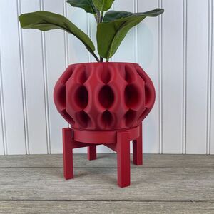 Modern Indoor Flower Pot w/ Drainage Tray, Xiomu Planter Pot